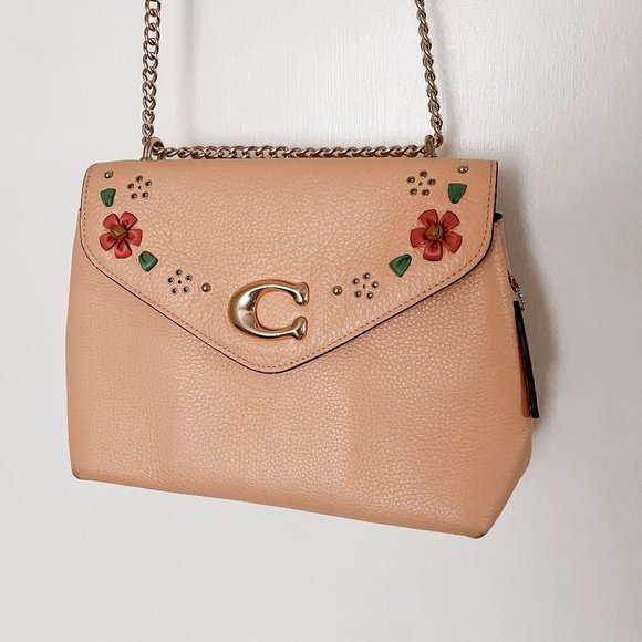 Coach Tammie Shoulder Bag With Floral Whipstitch - Picture 4 of 7